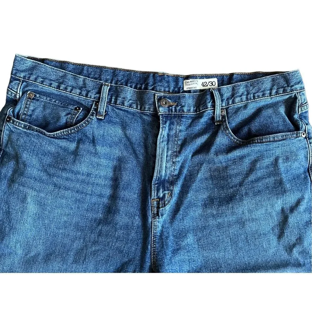 W42 L30 - Mens  Straight Leg Cremieux Jeans w pink paint- W42 L 30